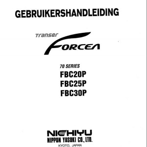 Nichiyu 70 Series FBC20P FBC25P FBC30P Operators Manual OP05004