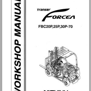 Nichiyu 70 Series FBC20P FBC25P FBC30P Workshop Manual & Part List