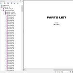 Nichiyu 80 Series FBR14 FBR15 FBR18 Parts List