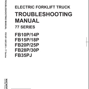 Nichiyu FB10P to FB30P 77 Series Troubleshooting Manual Wiring Diagrams