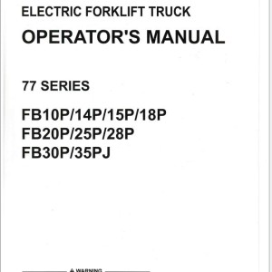 Nichiyu FB10P to FB35PJ Operator Manual OP-14-012