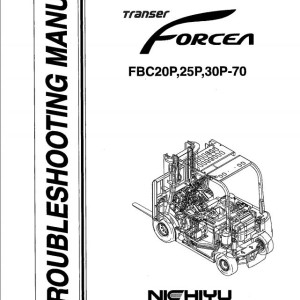 Nichiyu FBC20P-70 FBC25P-70 FBC30P-70 Troubleshooting Manual 05W2201