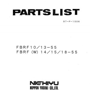 Nichiyu FBRF(W)10.14.15.18-(55-SERIES) Part List 97P1506