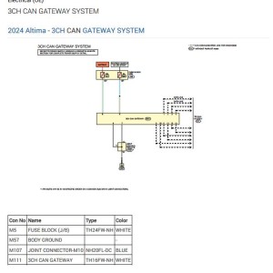 Nissan Altima AWD L4 - 2.5L 2024 Wiring Diagrams