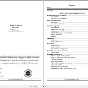 Nissan X-Ergo Series Service Manual ES