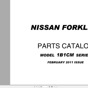 Nissan 1B1CM Series Parts Catalog CF641-UBOOK