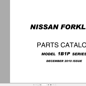 Nissan 1B1P Series Parts Catalog CF660-UBOOK