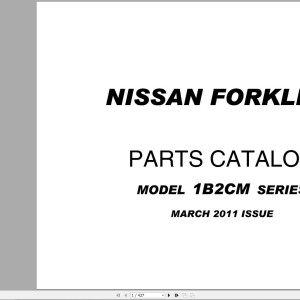 Nissan 1B2CM Series Parts Catalog CF651-UBOOK