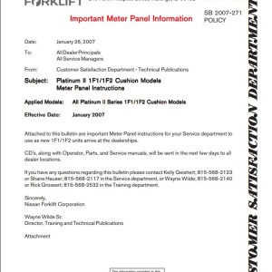 Nissan 1F1 1F2 Information Manual SB2007271