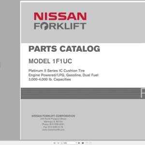 Nissan 1F1UC Parts Catalog CF700-UBOOK