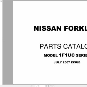 Nissan 1F1UC Parts Catalog CF700-UBOOK 2007