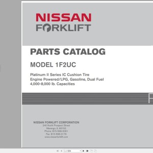 Nissan 1F2UC Parts Catalog CF710-UBOOK