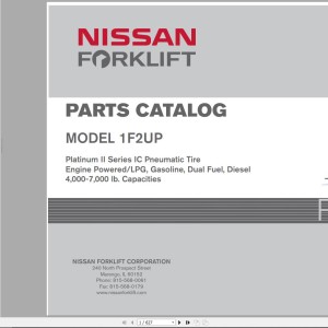 Nissan 1F2UP Parts Catalog CF690-UBOOK