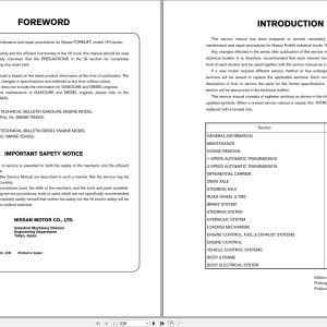 Nissan 1F4 Service Manual SM08E-1F4G0