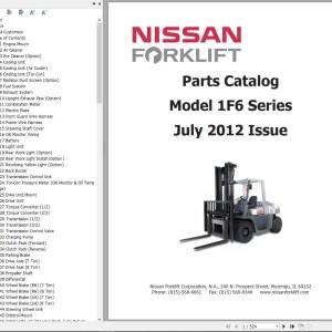 Nissan 1F6 Series Parts Manual CF790-UBOOK