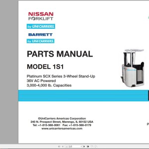 Nissan 1S1 Parts Catalog CF300-UBOOK