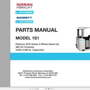 Nissan 1S1 Parts Catalog CF300-UBOOK 2014