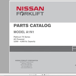 Nissan A1N1 Parts Catalog CF900-UBOOK