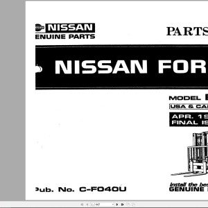 Nissan B02 Series Parts Catalog CF040-UBOOK