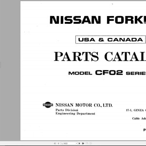 Nissan CF02 Series Parts Catalog CF020-UBOOK