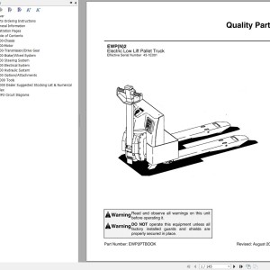 Nissan EWP2 EWN2 Parts Manual EWP2PTBOOK