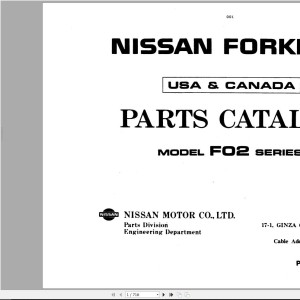 Nissan F02 Series Parts Catalog CF010-UBOOK