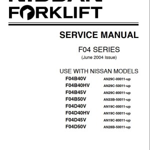 Nissan F04B Service Manual SM2EM-F04G0