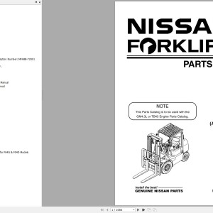 Nissan F04G F04B F04GU F04BU Parts Catalog CF622-UBOOK