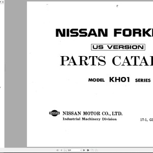 Nissan KH01 Series Parts Catalog CF250-UBOOK