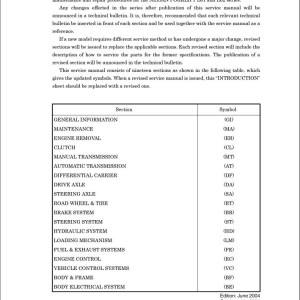 Nissan L01 L02 Series Service Manual