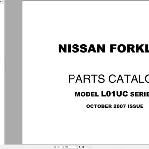 Nissan L01UC Series Parts Catalog CF550-UBOOK