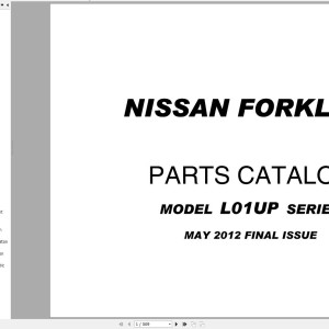 Nissan L01UP Series Parts Catalog CF520-UBOOK