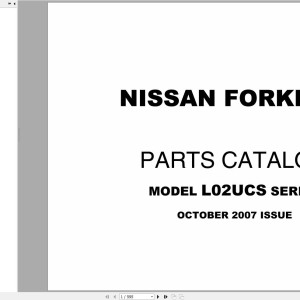 Nissan L02UCS Parts Catalog CF560-UBOOK