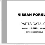 Nissan L02UCU Series Parts Catalog CF580-UBOOK
