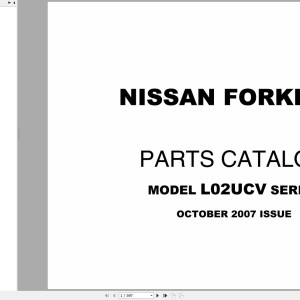 Nissan L02UCV Parts Catalog CF570-UBOOK