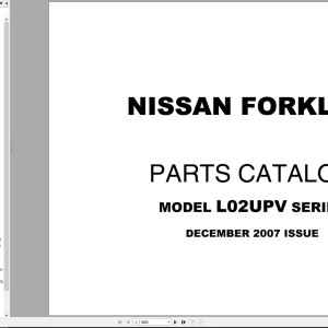 Nissan L02UPV Series Parts Catalog CF540-UBOOK