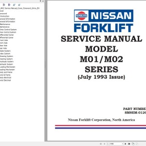 Nissan M01 M02 Series Service Manual SM8EM-012G1