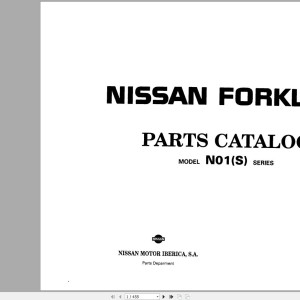 Nissan N01(S) Series Parts Catalog CF210-SU