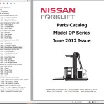 Nissan OP Series Parts Manual