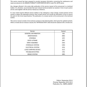 Nissan PLL Service Manual