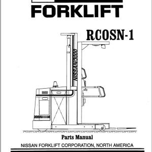 Nissan RCOSN-1 Parts Manual