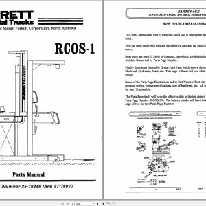 Nissan RCOS-1 Parts Manual