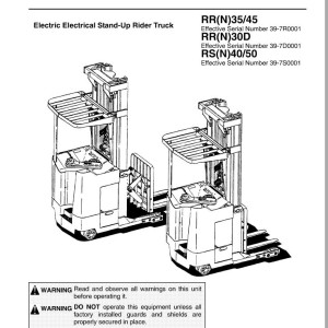 Nissan RR35 to RS50 RRN35 to RSN50 Service Manual RRNRS-SMSUR
