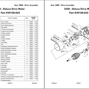 Nissan SG4 Parts Manual