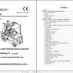 Noblelift 231 MB PDF Operators Manual