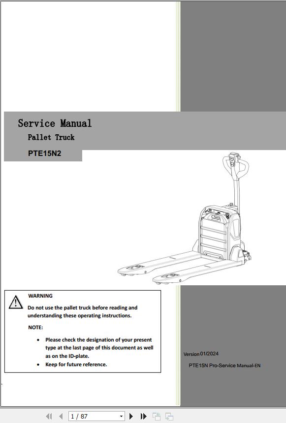 Noblelift 73.2 MB PDF Diagrams Service Manual (2)