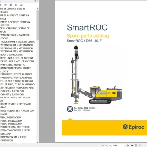 Epiroc SmartROC D65 - 10LF Hydraulic Diagram and Parts Catalog