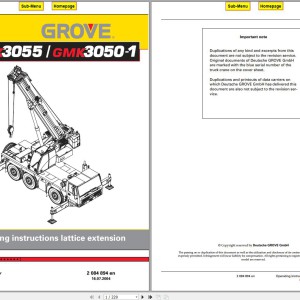 Grove GMK 3055 Operating and Maintenance Manual EN DE