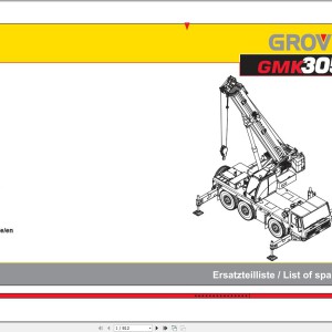 Grove GMK 3055 Spare Parts Catalog EN DE