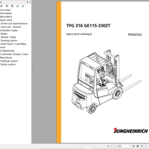 Jungheinrich TFG 316 GE115-330ZT Parts Catalog FN342332